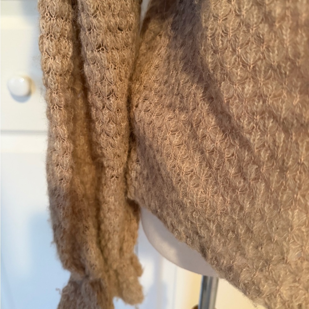 Ulla Johnson Beige Ruffled Turtleneck Sweater - Picture 5 of 7